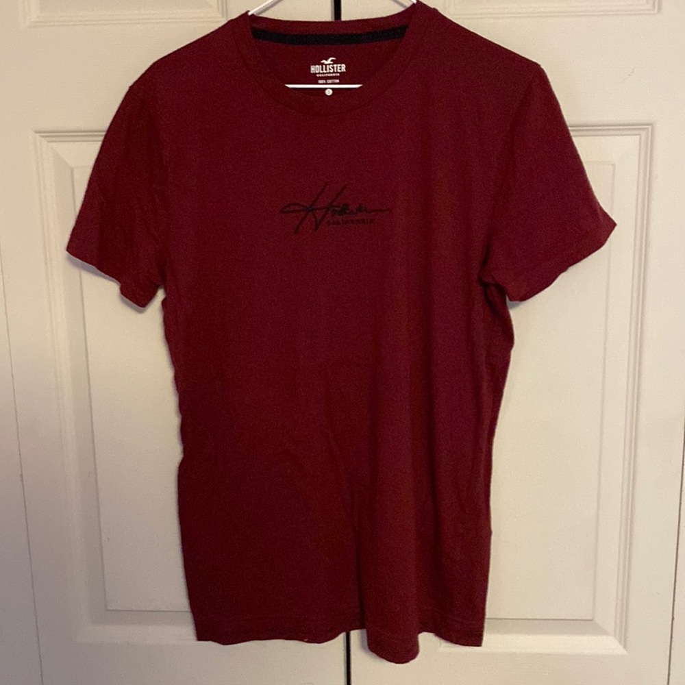 Red hollister shirt